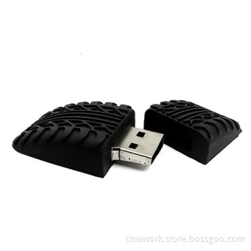 PVC Tyre Shaped Flash Drive Memory Stick Storage Thumb U-Disk